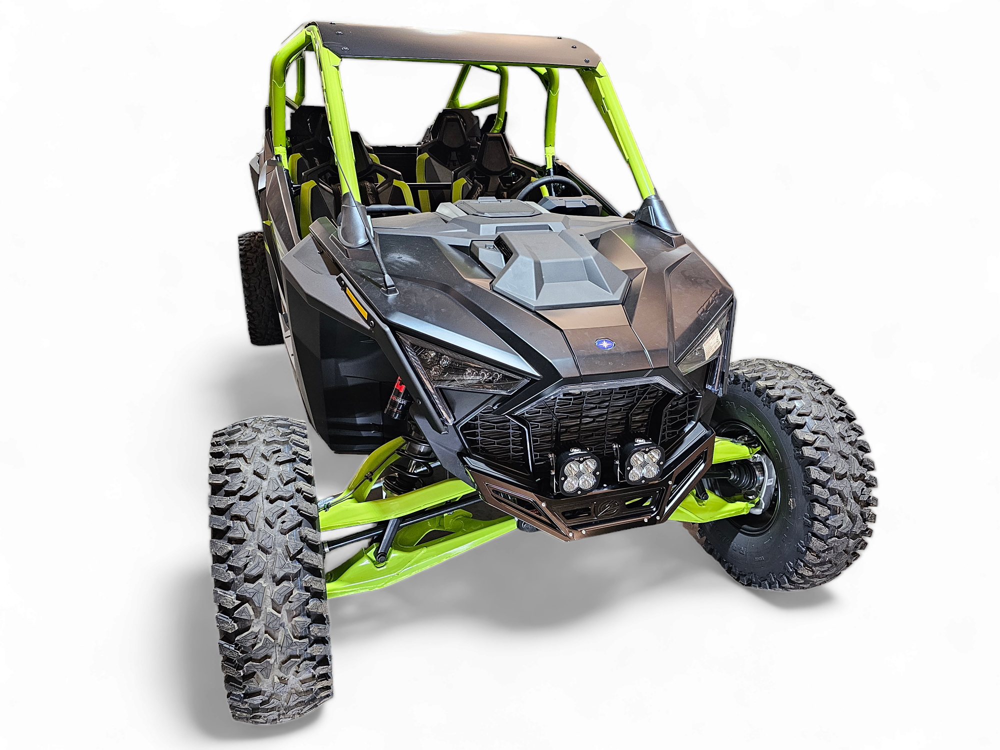 2022-2026 Polaris RZR Pro R, Pro S, Turbo R Machined Billet Front Winch Bumper (Black Anodize)
