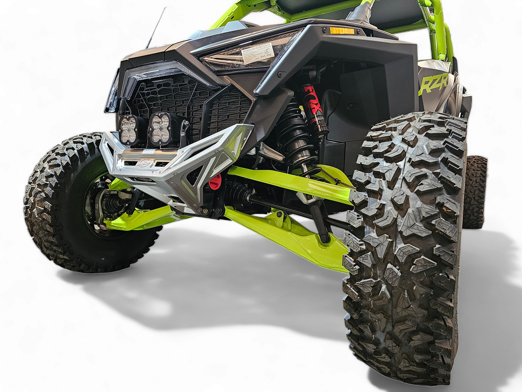 2022-2026 Polaris RZR Pro R, Pro S, Turbo R Machined Billet Front Winch Bumper (Clear Anodize)