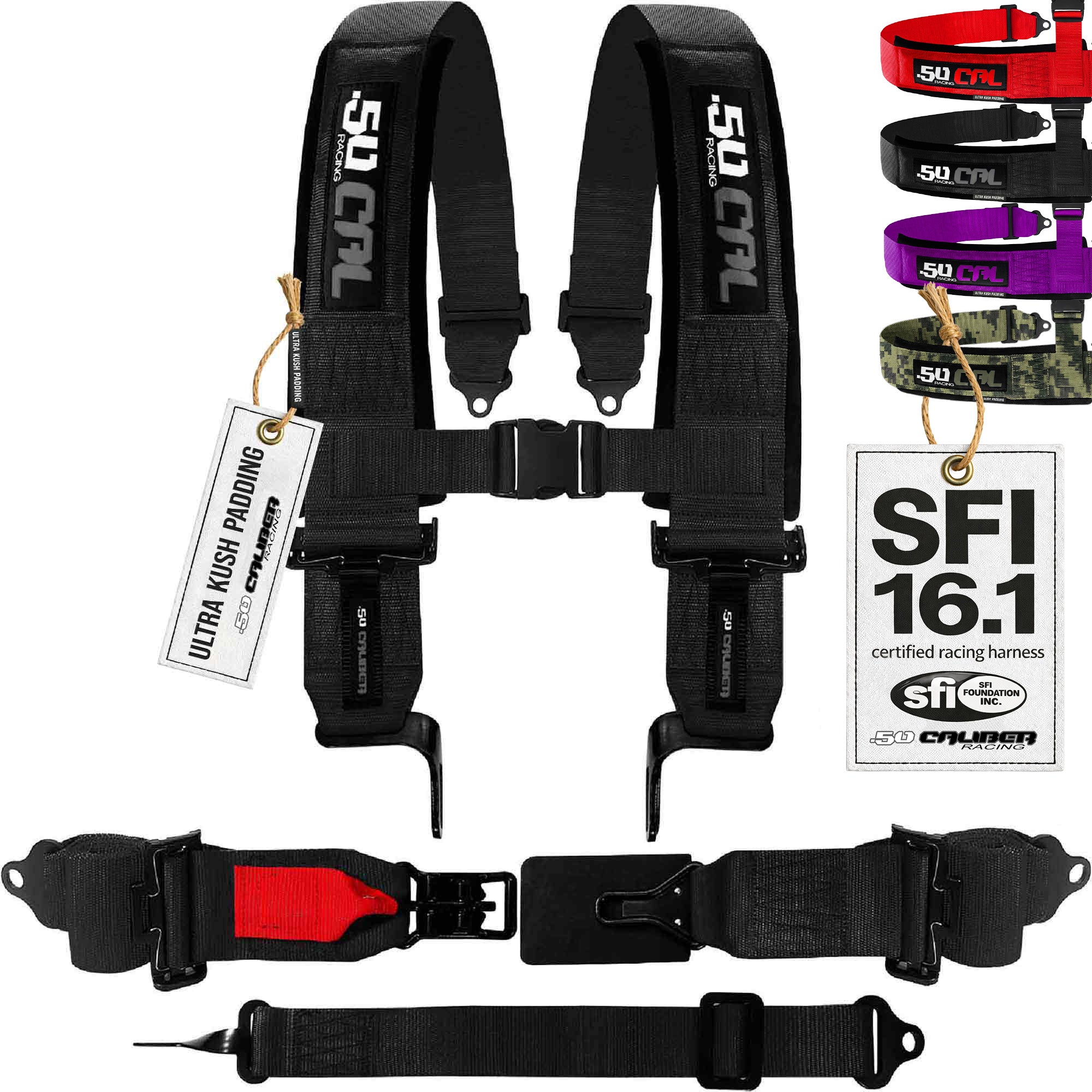 SFI Approved 2" and  3" 5 point Harness, Racing Harness