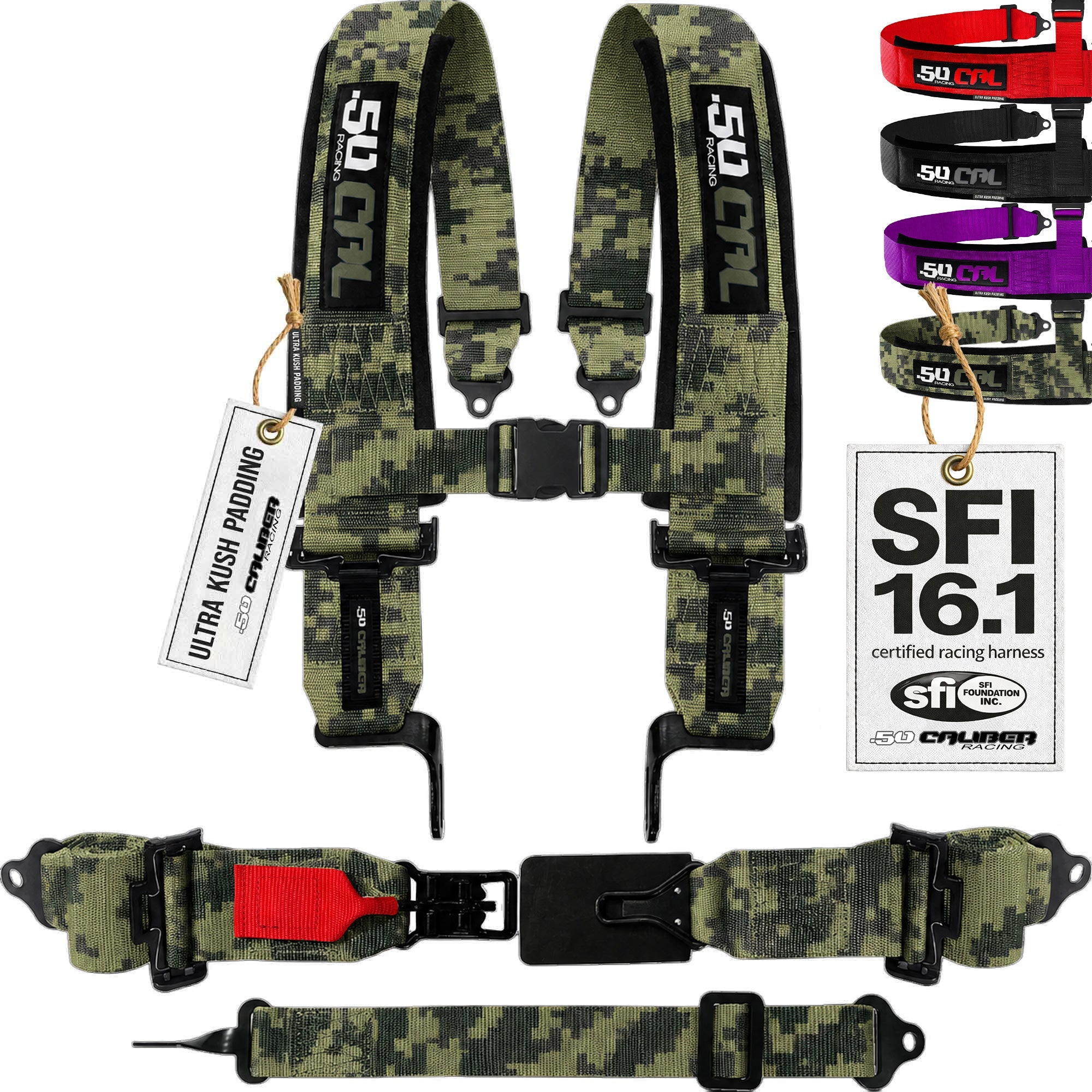 SFI Approved 2" and  3" 5 point Harness, Racing Harness