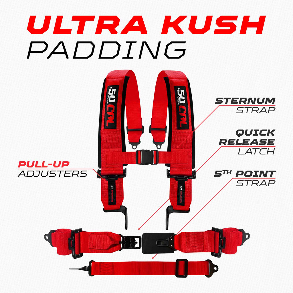 SFI Approved 2" and  3" 5 point Harness, Racing Harness