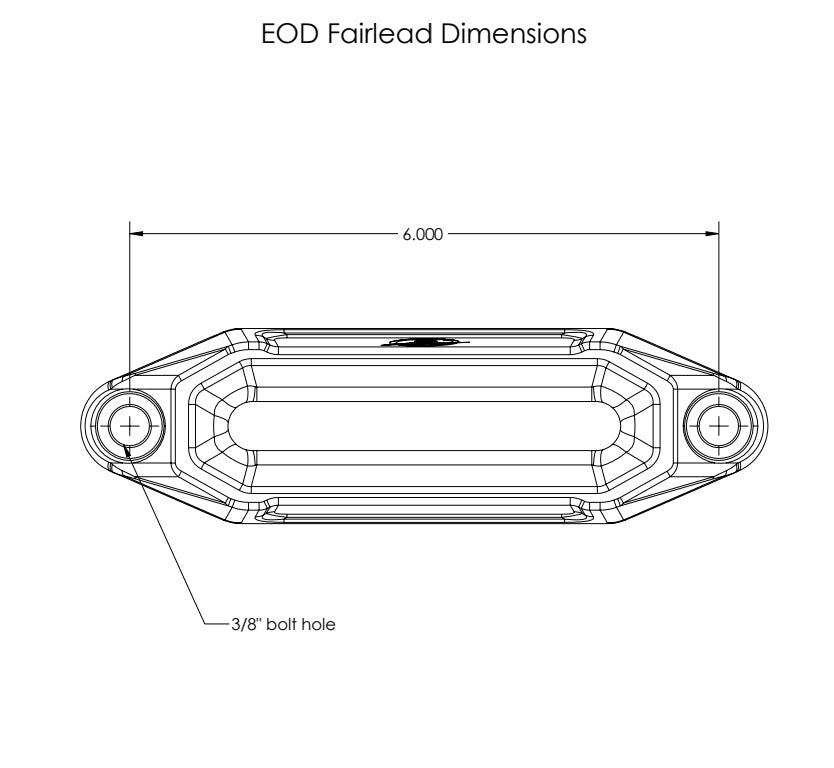 Elektric Offroad Designs UTV Winch Fairlead and Hook (Gunmetal)