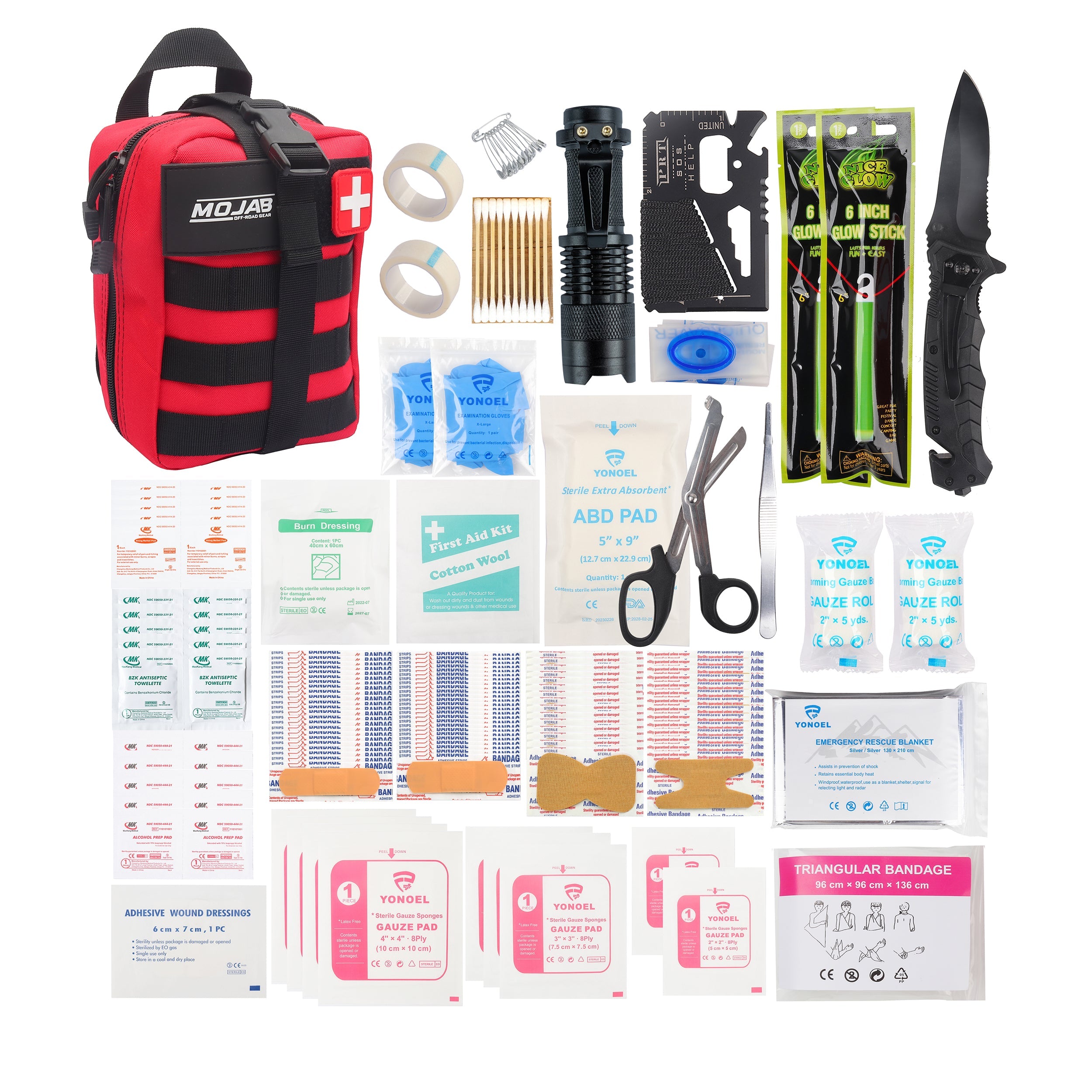 First Aid Kit (151 pieces) Red color expected to be shipped week commencing July 20th