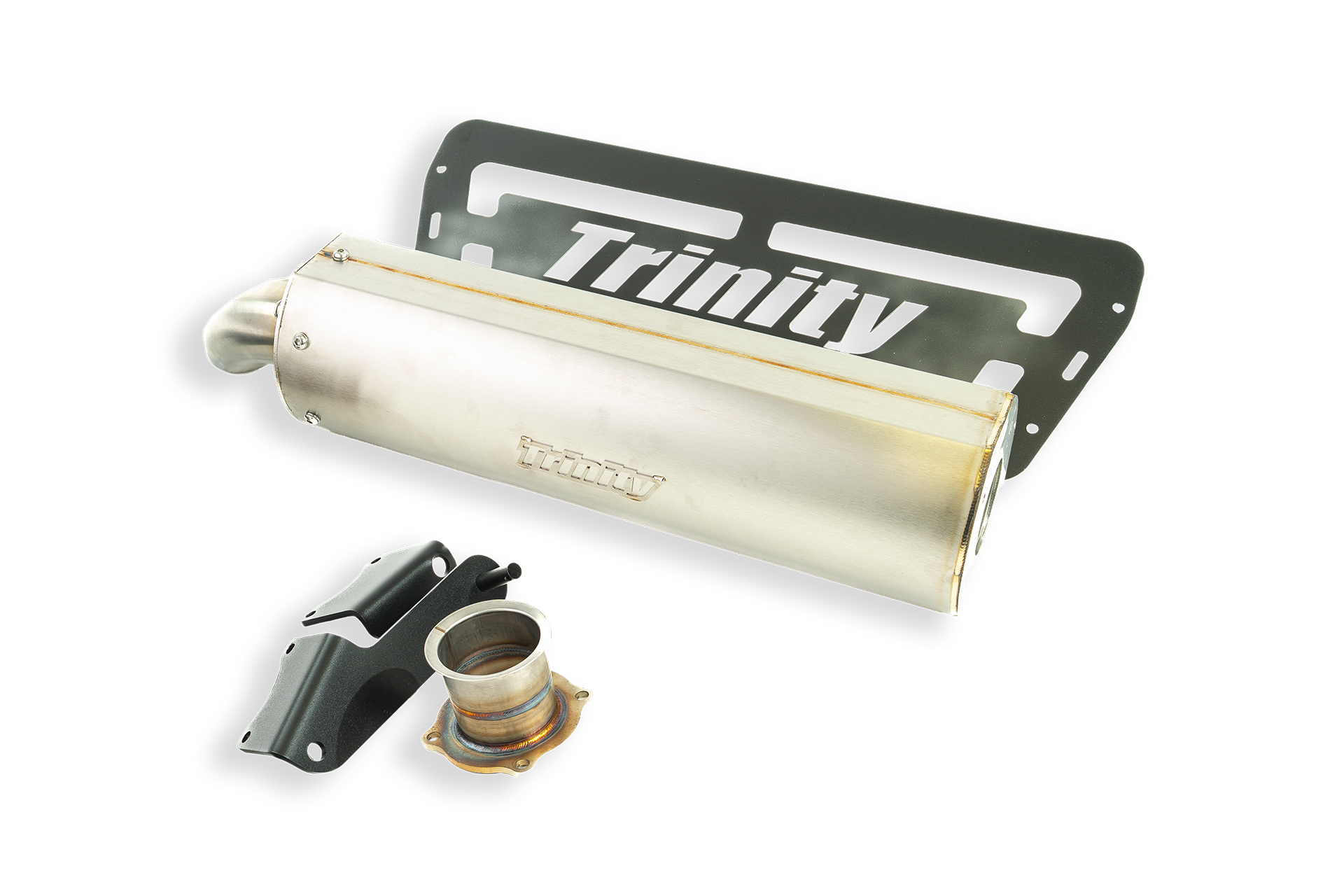2024+ POLARIS RZR XP 1000 SLIP ON SINGLE STAINLESS MUFFLER WITH CAT - SLIP ON