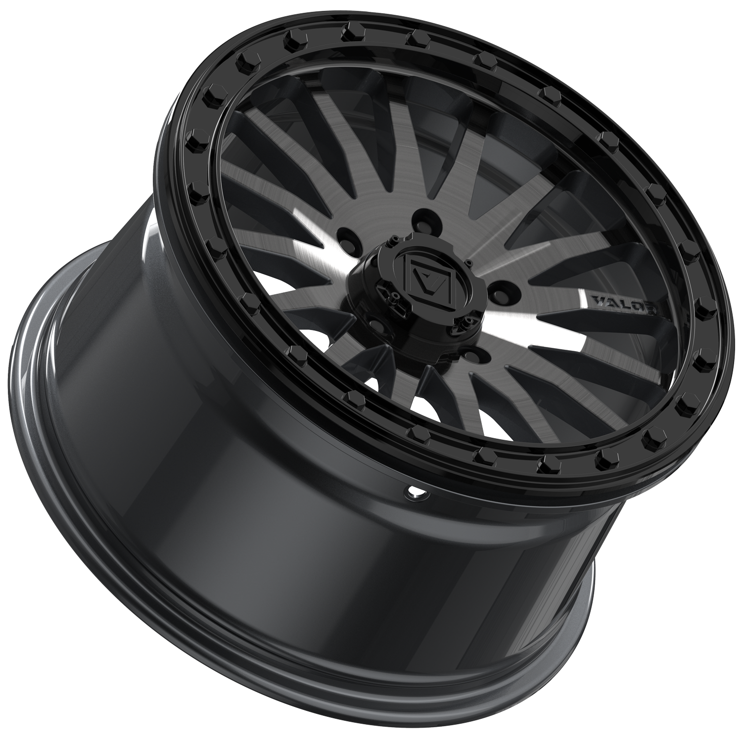 Tango on 15x8 V06 BG UTV Wheel and Tire Kit - Valor Offroad