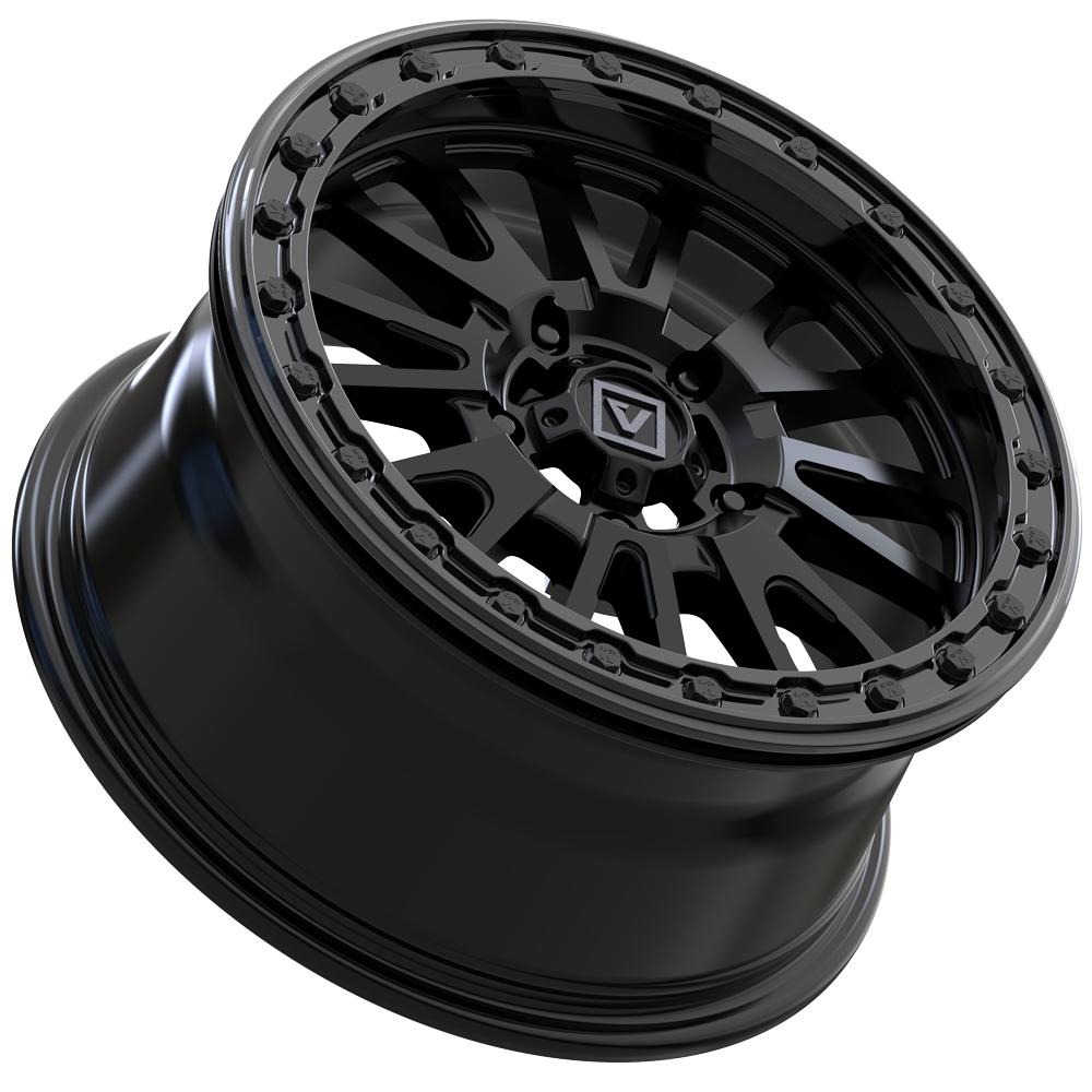 Alpha on 15x7 V16 SB UTV Wheel and Tire Kit - Valor Offroad