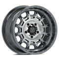 V17 UTV Wheel Brushed Gunmetal - Valor Offroad