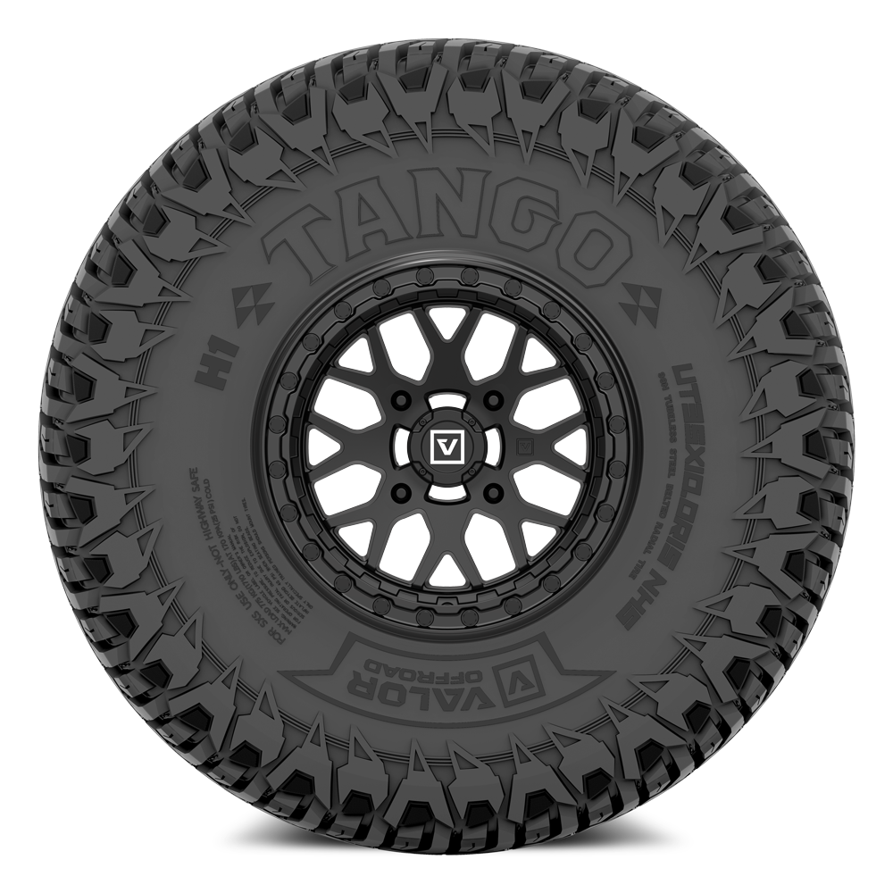 Tango on 15x7 V07 SB UTV Wheel and Tire Kit - Valor Offroad