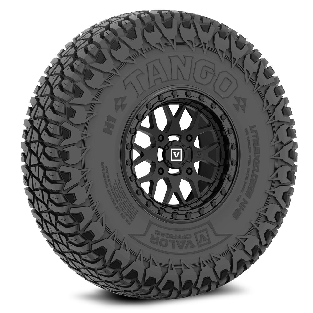 Tango on 15x7 V07 SB UTV Wheel and Tire Kit - Valor Offroad