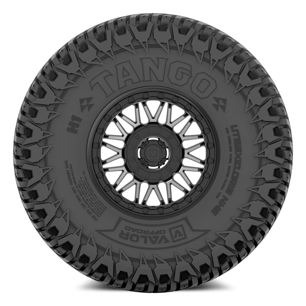 Tango on 15x7 V08 DT UTV Wheel and Tire Kit - Valor Offroad