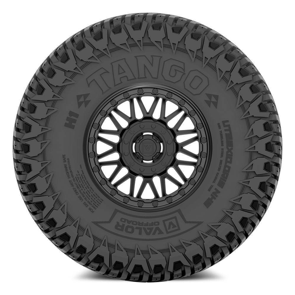 Tango on 15x7 V08 SB UTV Wheel and Tire Kit - Valor Offroad