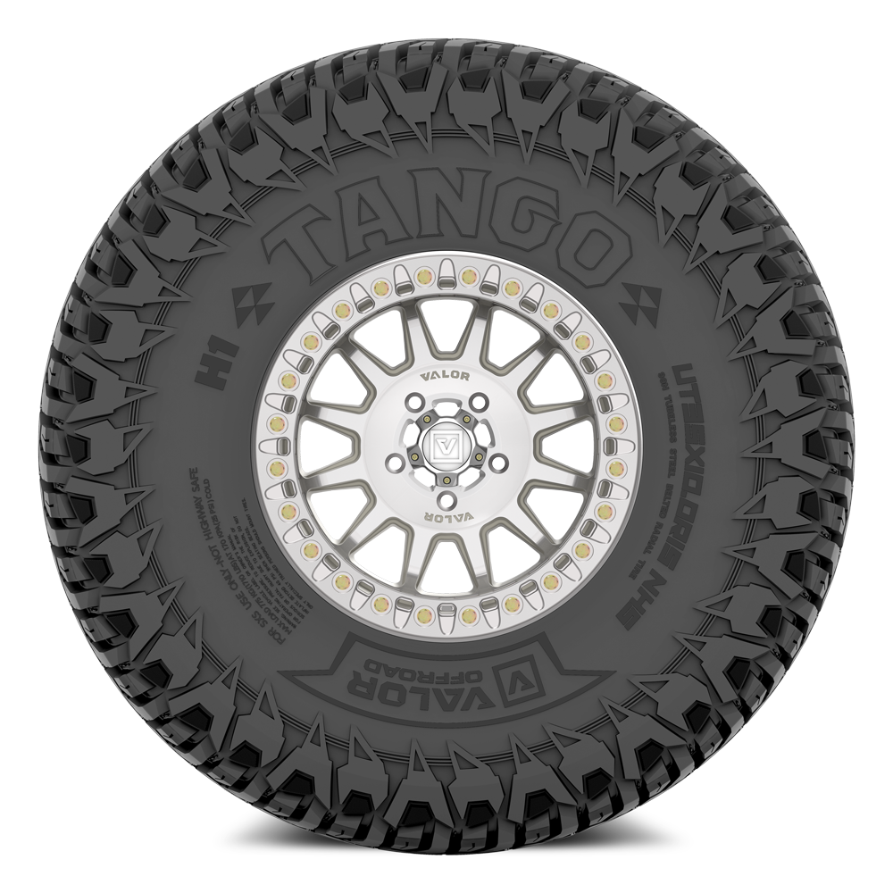 Tango on 15x7 V09 RM UTV Wheel and Tire Kit - Valor Offroad