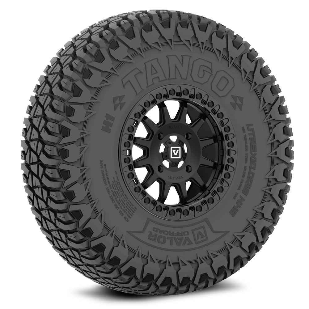 Tango on 15x7 V09 SB UTV Wheel and Tire Kit - Valor Offroad