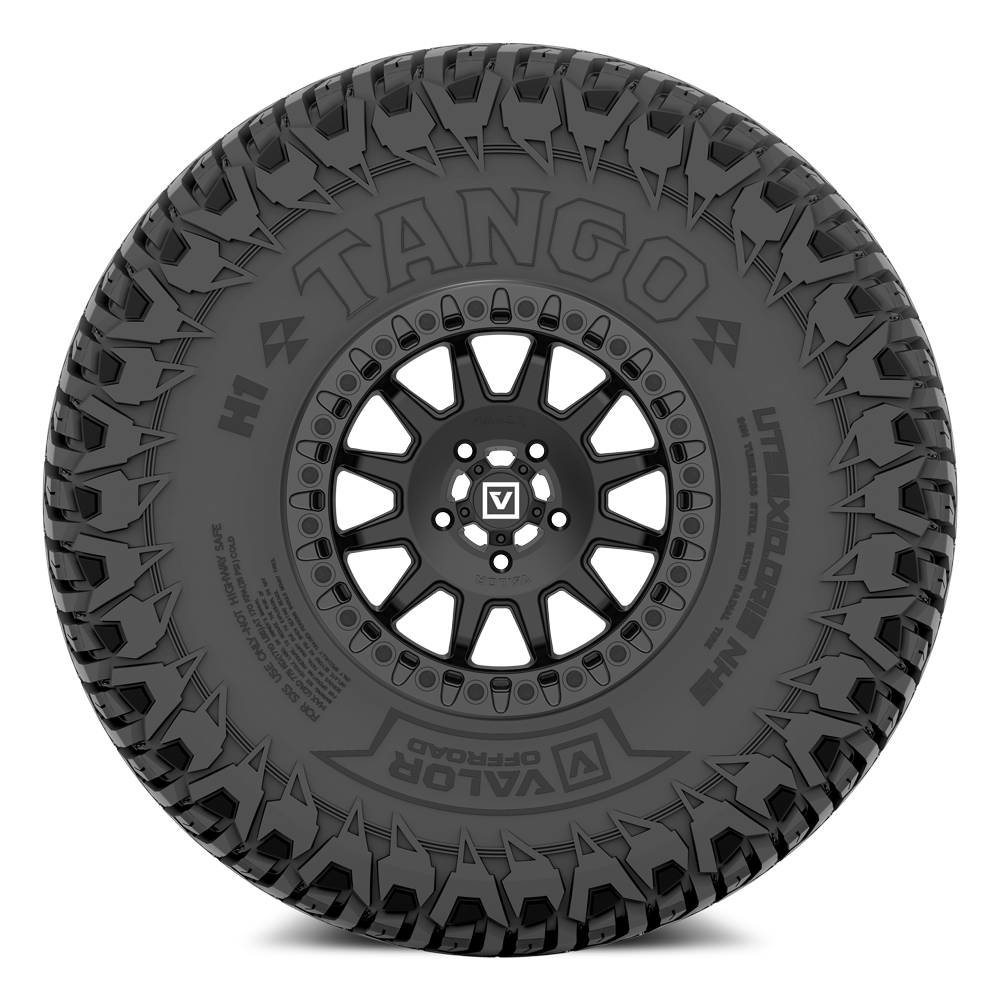 Tango on 15x7 V09 SB UTV Wheel and Tire Kit - Valor Offroad