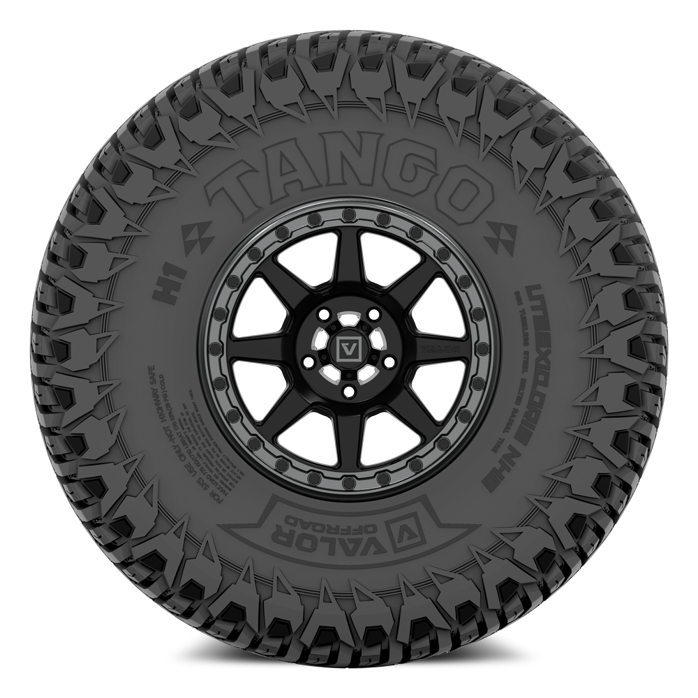 Tango on 15x7 V13 SB UTV Wheel and Tire Kit - Valor Offroad