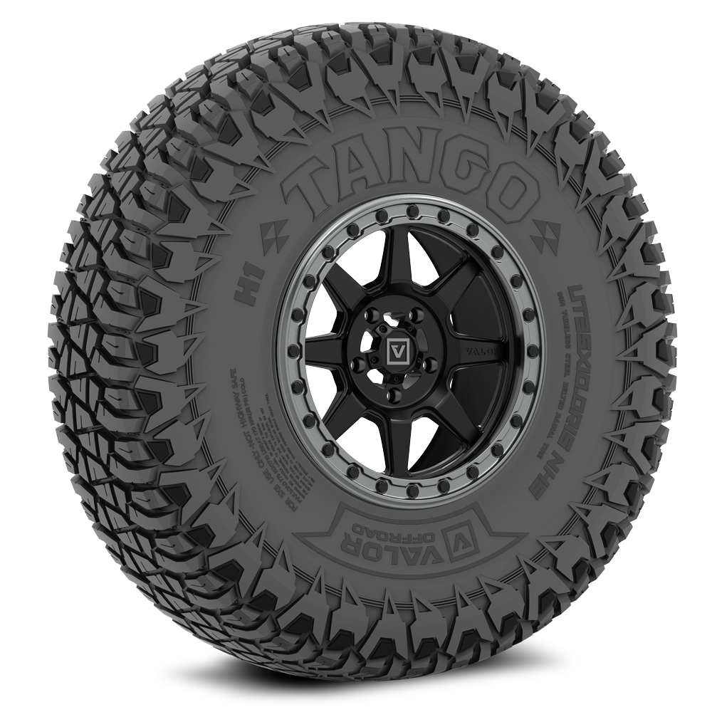 Tango on 15x7 V13 SB UTV Wheel and Tire Kit - Valor Offroad