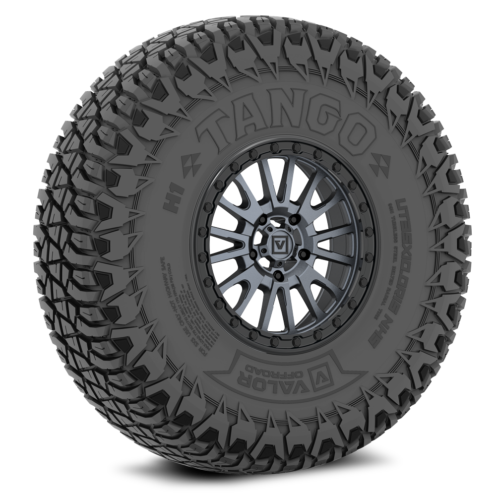 Tango on 15x7 V16 GM UTV Wheel and Tire Kit - Valor Offroad