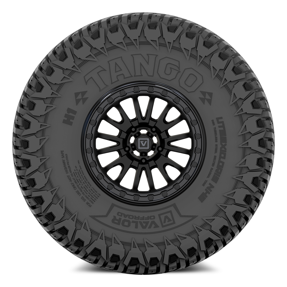 Tango on 15x8 V16 SB UTV Wheel and Tire Kit - Valor Offroad