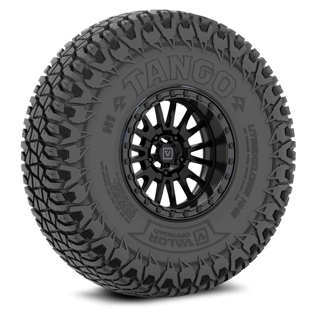 Tango on 15x8 V16 SB UTV Wheel and Tire Kit - Valor Offroad