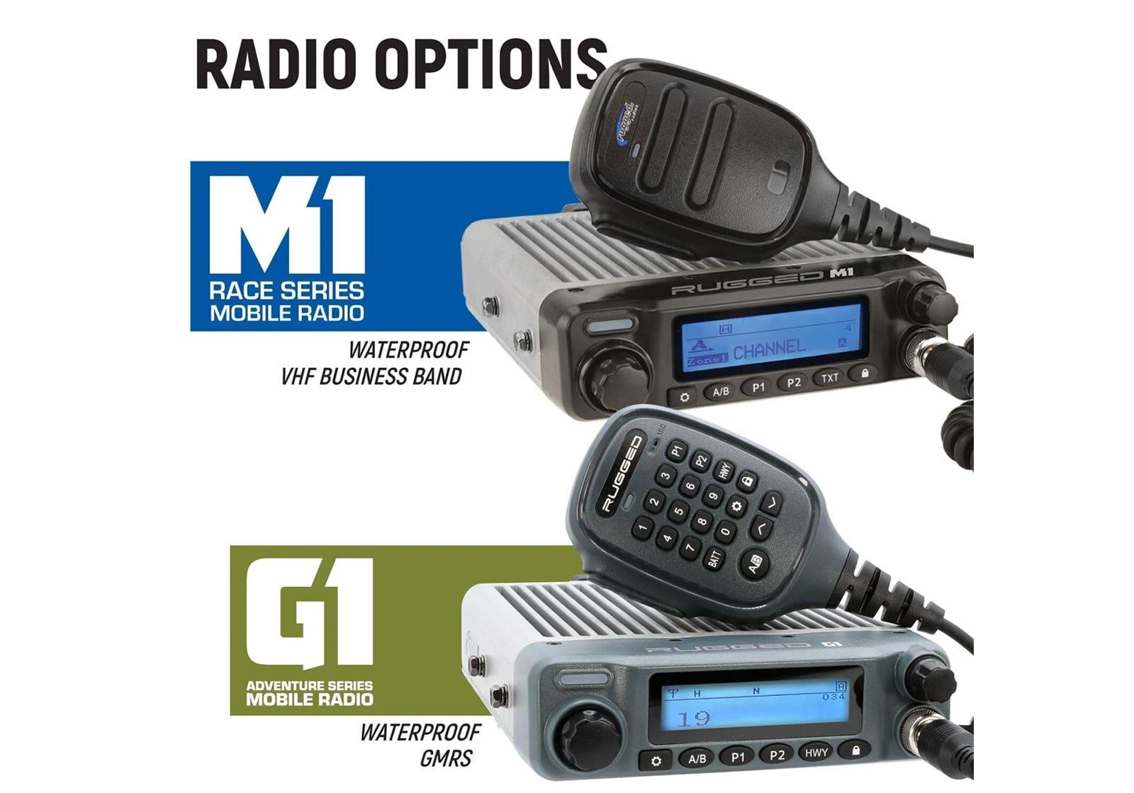 Rugged Radios STX STEREO Complete Master Communication Kit with Intercom and 2-Way Radio - Business Band