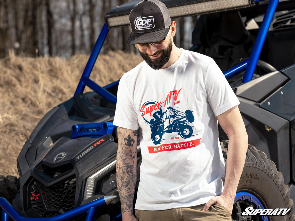 SuperATV Red; White; and Blue Unisex T-Shirt