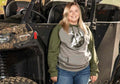 SuperATV Green and Gray Skull Hoodie
