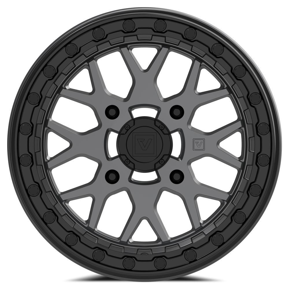 V07 Satin Graphite UTV Beadlock - Valor Offroad