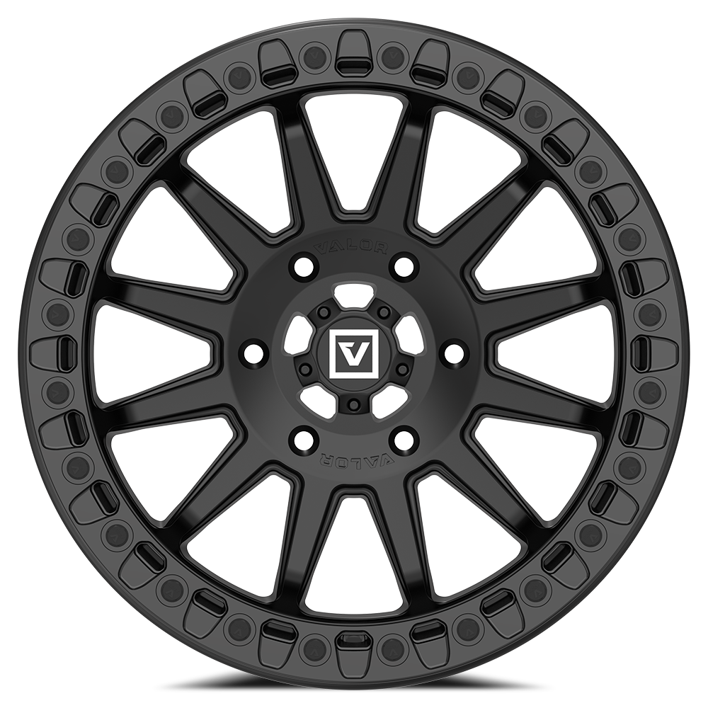 V09 Satin Black UTV Beadlock - Valor Offroad