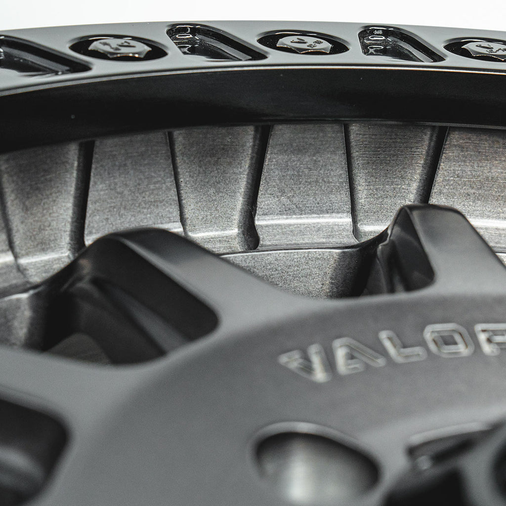 V09 Brushed Charcoal UTV Beadlock - Valor Offroad
